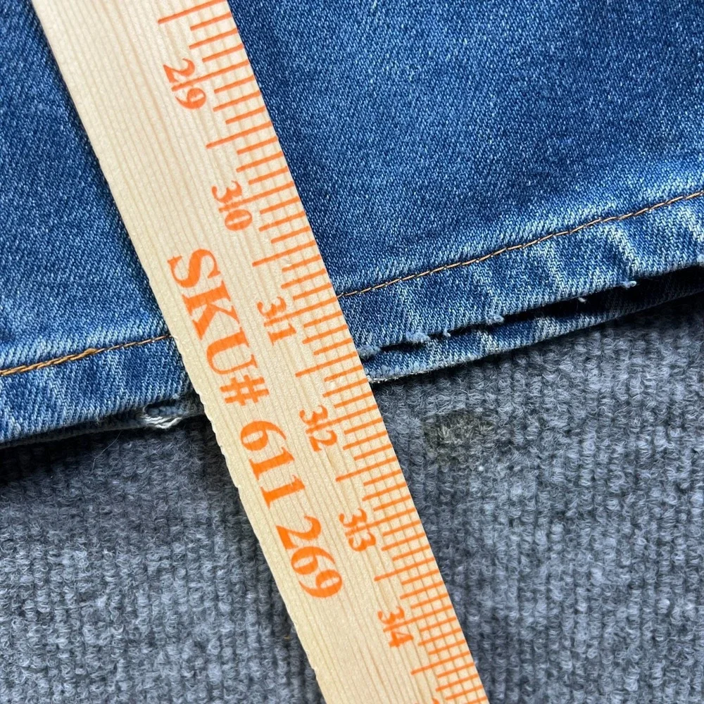 Vintage Tyndale Flame Resistant Jeans Men's Blue Denim Straight USA Made - 35X31